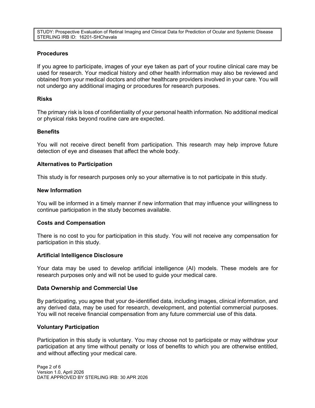 Research Consent page 2 preview