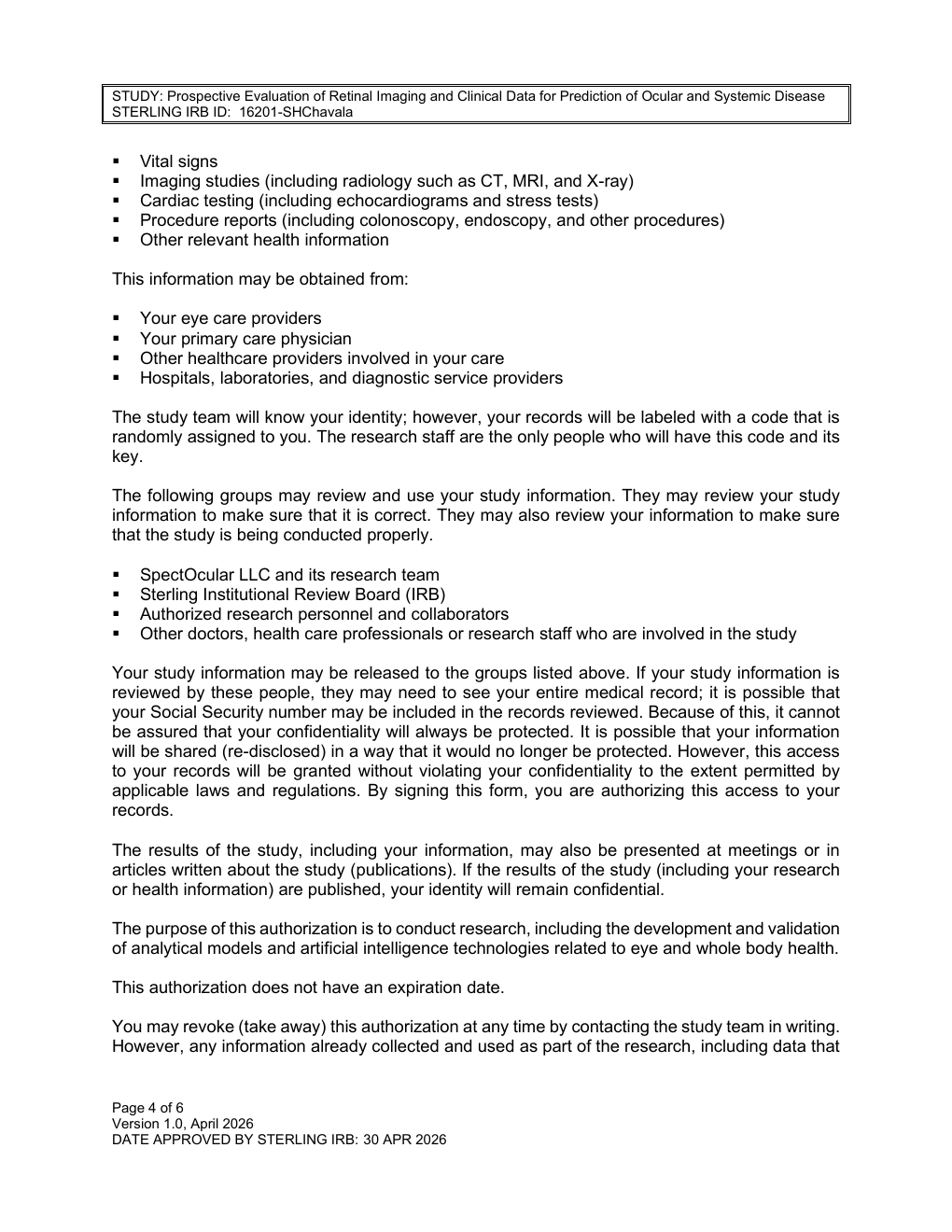 Research Consent page 4 preview
